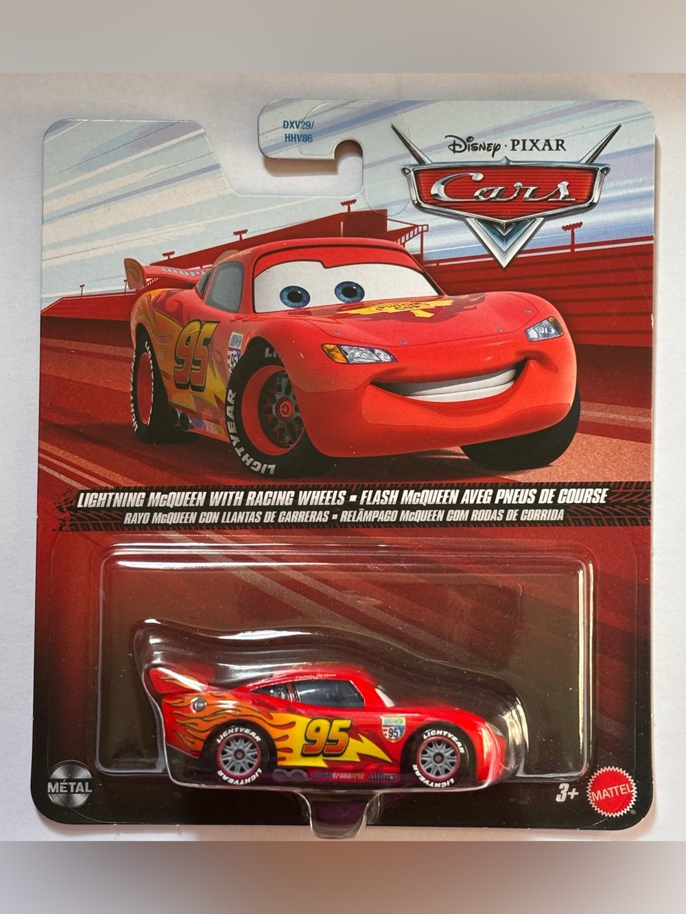 Disney Pixar Cars Lightning McQueen with Racing Wheels Die Cast Car